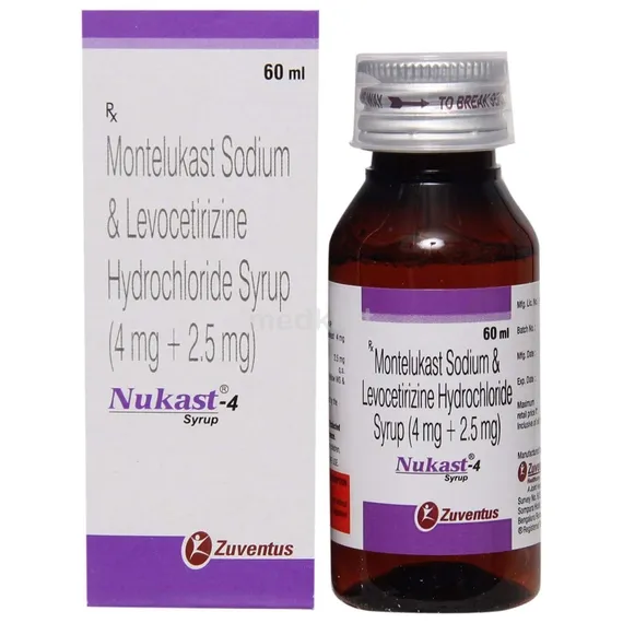 nukast 4mg syrup 60 ml